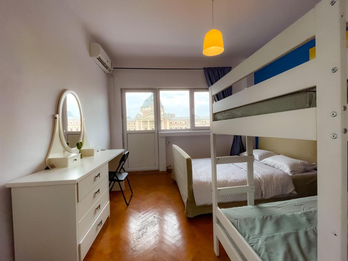 Km 0 And The Best View 2Bdr Apartment In บูคาเรสต์ ภายนอก รูปภาพ